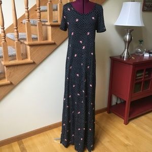 Early-Mid 70's Diane Von Furstenberg Maxi Dress, Vintage Size 16